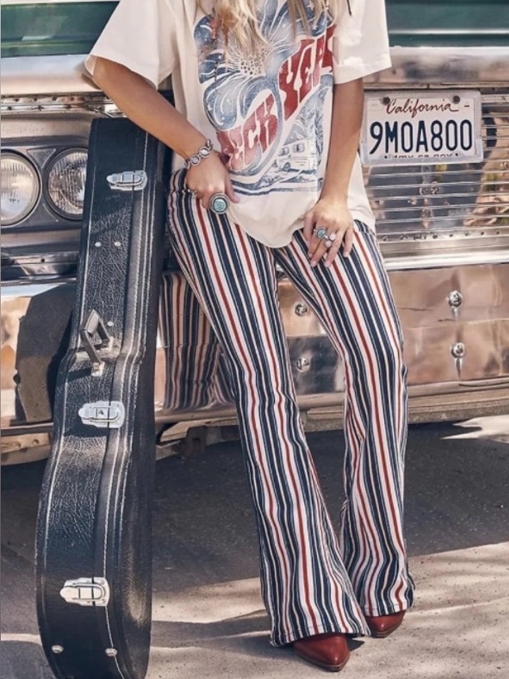 Wrangler x Lainey Wilson Patriotic Stripe Jeans